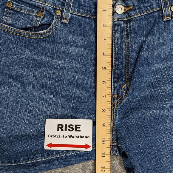 Levi's 515 Boot Cut Jeans Women Size 14M Inseam 30" Mid-Rise Blue - Picture 10 of 11